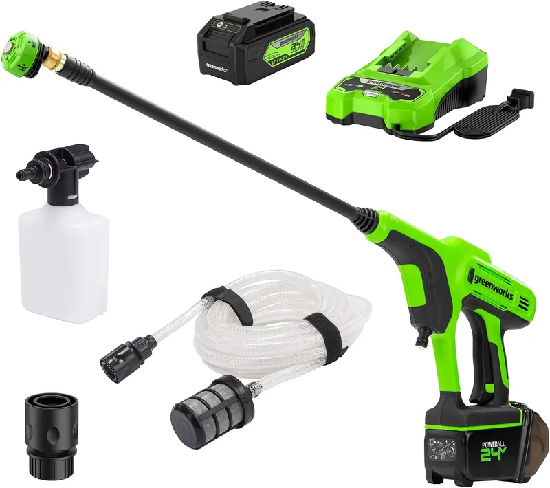 Greenworks G24PWK4 hidrolimpiadora a batería 24 V