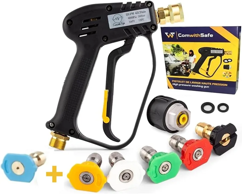 ComwithSafe 4000 PSI – Pistola de alta presión con adaptador para Kärcher K1-K7